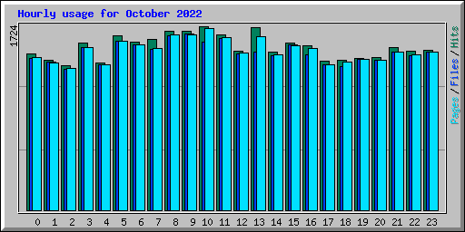 Hourly usage for October 2022