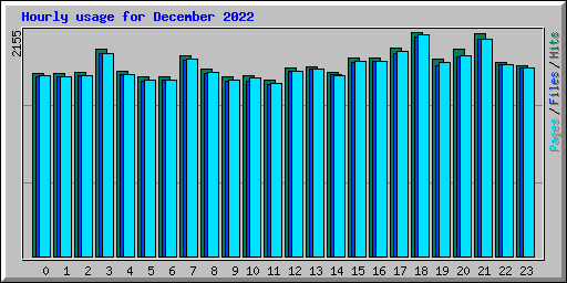 Hourly usage for December 2022